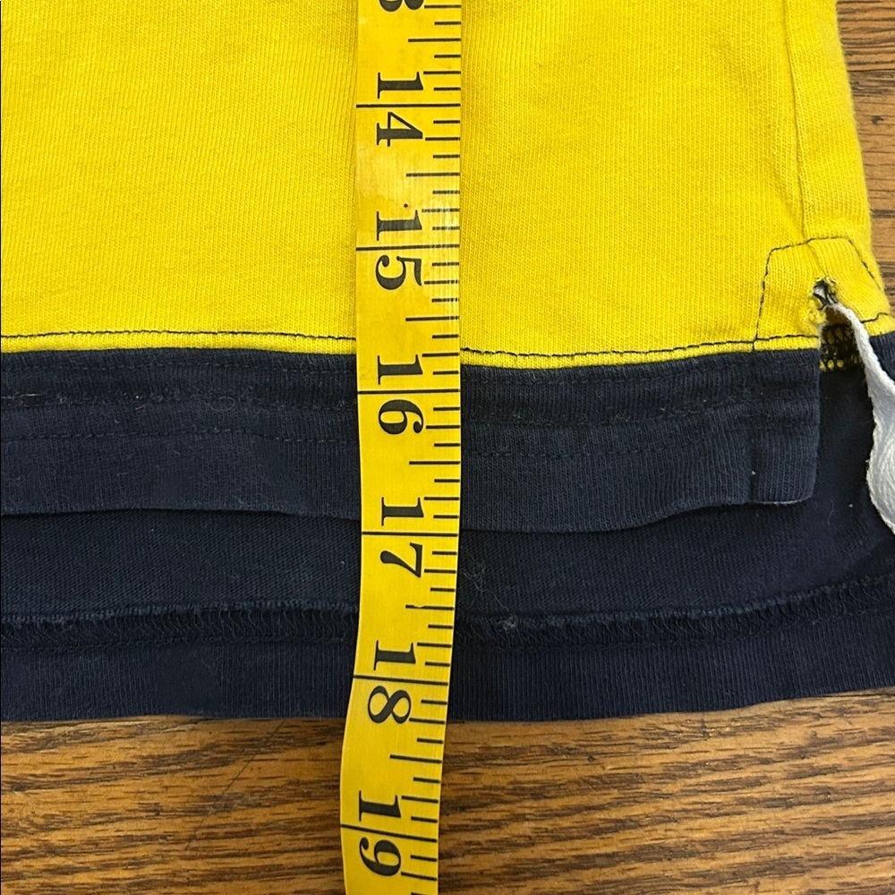 Polo Ralph Lauren Rugby Shirt Kids 4T Yellow, Orange & Navy Striped Long Sleeve - Picture 9 of 10